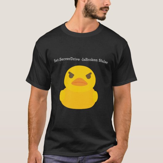 Angry Server Duck T-shirt (Voorkant)