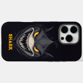 Angry Shark Black Case-Mate iPhone Case (Achterkant (horizontaal))