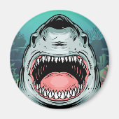 Angry Shark Magneet (Voorkant)