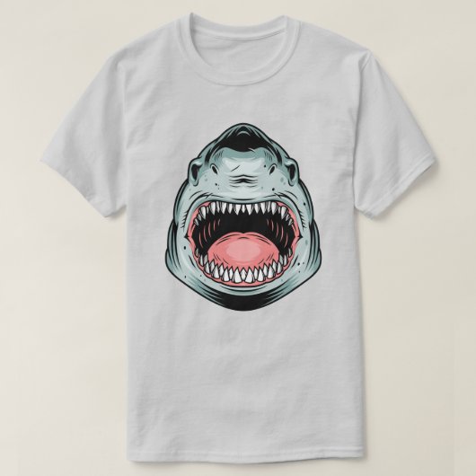 Angry Shark T-shirt (Design voorkant)