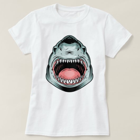 Angry Shark T-shirt (Design voorkant)