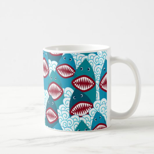 Angry Sharks Koffiemok (Rechts)