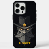 Angry Sheriff Black Case-Mate iPhone Case (Achterkant)