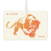 Angry Sinaasappel Transparent Tiger Luchtverfrisse Luchtverfrisser (Achterkant)