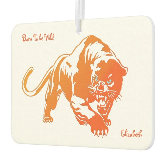 Angry Sinaasappel Transparent Tiger Luchtverfrisse Luchtverfrisser (Links)