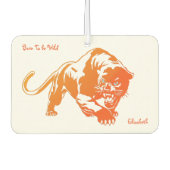 Angry Sinaasappel Transparent Tiger Luchtverfrisse Luchtverfrisser (Voorkant)