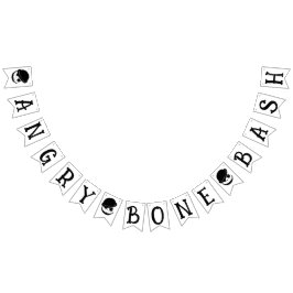 Angry Skeleton Bone Bash Halloween Vlaggetjes