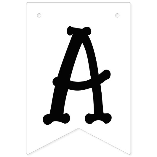 Angry Skeleton Bone Bash Halloween Vlaggetjes (Tweede vlag)