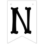 Angry Skeleton Bone Bash Halloween Vlaggetjes (Derde vlag)