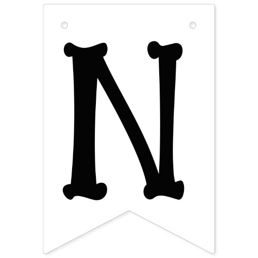 Angry Skeleton Bone Bash Halloween Vlaggetjes (Derde vlag)