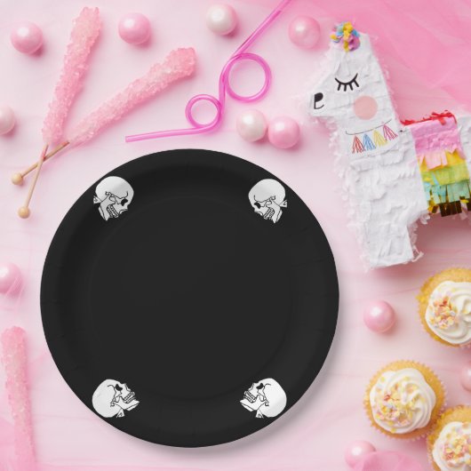 Angry Skeleton Halloween Party Paper Bord (Feest)