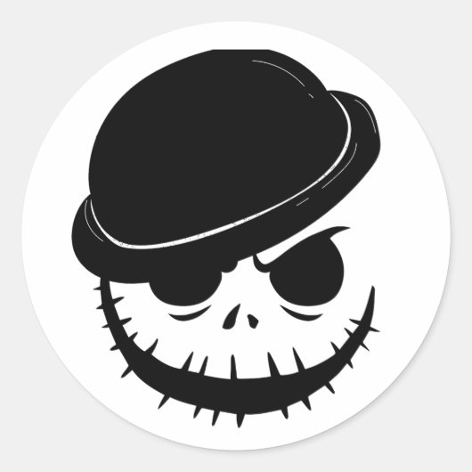 Angry Skeleton Halloween Stickers (Voorkant)