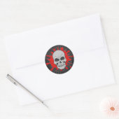 Angry Skull & Blood Splat: Aangepaste Sticker (Envelop)