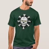 Angry Skull met vele beenderen T-shirt (Voorkant)