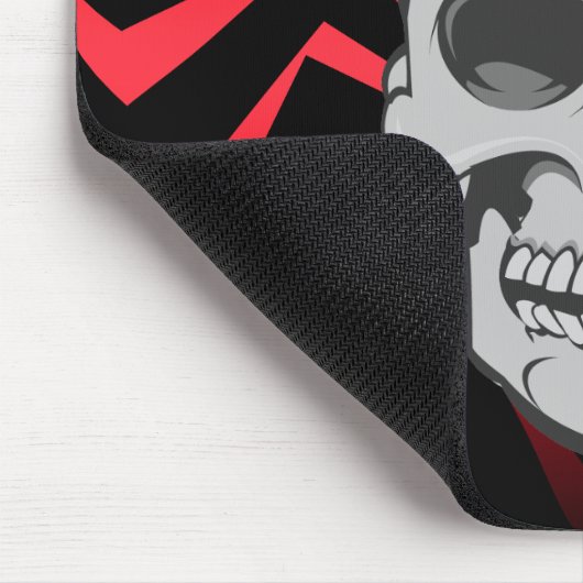 Angry Skull: Vectorillustratie: Custom Mousepad Muismat (Hoek)
