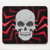 Angry Skull: Vectorillustratie: Custom Mousepad Muismat (Voorkant)