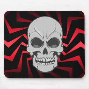 Angry Skull: Vectorillustratie: Custom Mousepad Muismat