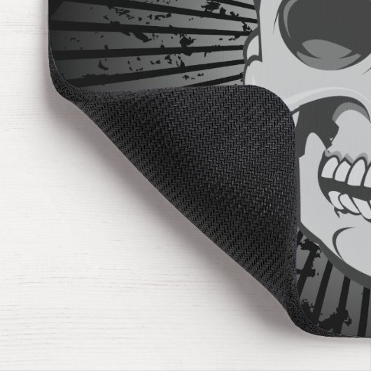 Angry Skull: Vectorillustratie: Custom Mousepad Muismat (Hoek)