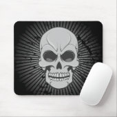 Angry Skull: Vectorillustratie: Custom Mousepad Muismat (Met muis)