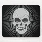 Angry Skull: Vectorillustratie: Custom Mousepad Muismat (Voorkant)