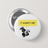 Angry skunk ronde button 5,7 cm (Voorkant /achterkant)
