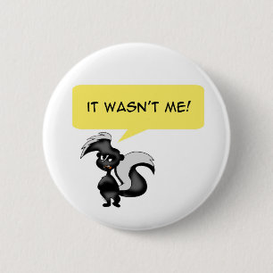 Angry skunk ronde button 5,7 cm