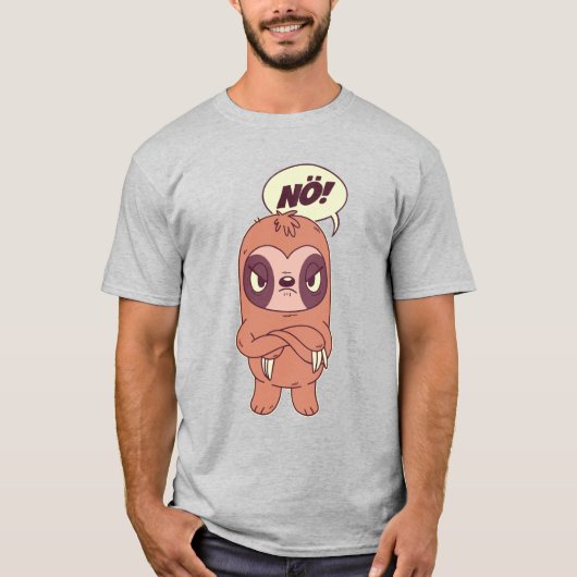 Angry Sloth T-shirt (Voorkant)