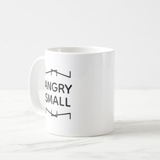 "Angry Small" mok (Voorkant links)