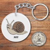 Angry Snail Drawing Sarcastic Phrase Bag Charm Sleutelhanger