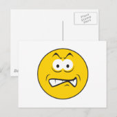 Angry Snarling Face Briefkaart (Voorkant / Achterkant)