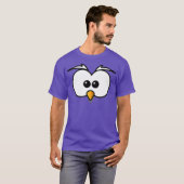 Angry Sneaky Bird Eyes Premium T-shirt (Voorkant volledig)