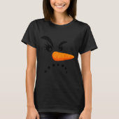Angry Snowman Face Eyelashes Christmas Snowman Cos T-shirt (Voorkant)