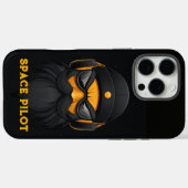 Angry Space Pilot Black Case-Mate iPhone Case (Achterkant (horizontaal))