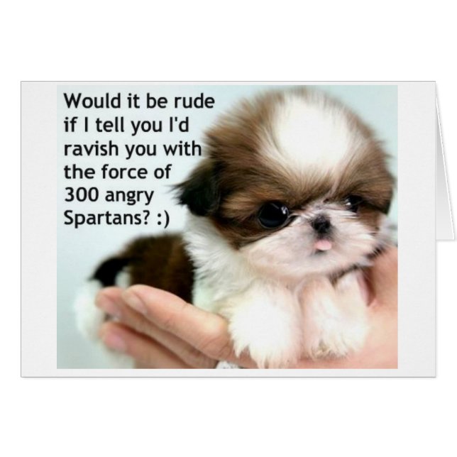Angry Spartan Puppy (Voorkant Horizontaal)