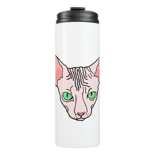 Angry Sphynx Sphinx Cat Pet Thermosbeker (Voorkant)