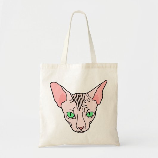 Angry Sphynx Sphinx Cat Pet Tote Bag (Voorkant)