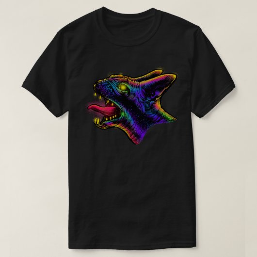 Angry Sphynxcat T-shirt (Design voorkant)