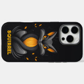 Angry Squirrel Black Case-Mate iPhone Case (Achterkant (horizontaal))