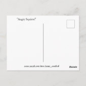 Angry Squirrel Briefkaart (Achterkant)