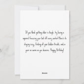 Angry Squirrel gebundeld met pet, grappige verjaar Feestdagenkaart (Achterkant)