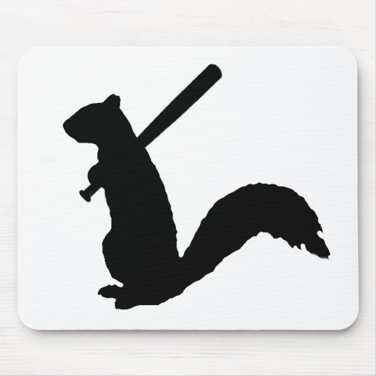 Angry Squirrel Logo Muismat. Muismat (Voorkant)
