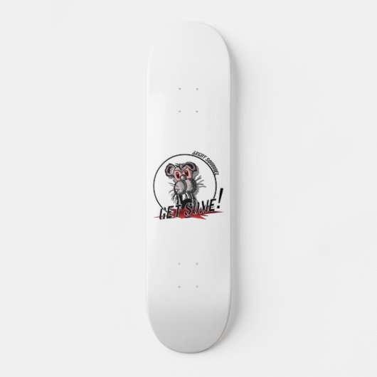Angry Squirrel Logo Skateboard (Voorkant)