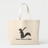 Angry Squirrel Militia Grote Tote Bag (Voorkant)