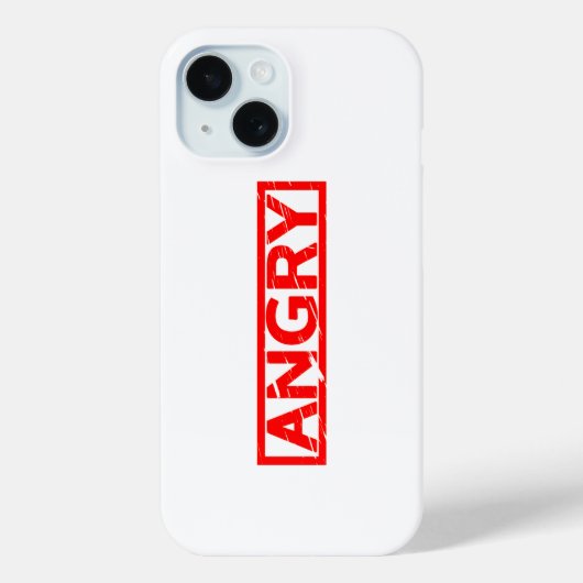 Angry Stamp Case-Mate iPhone Case (Achterkant)