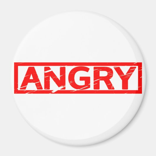 Angry Stamp Magneet (Voorkant)