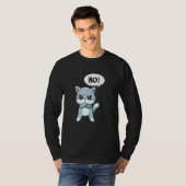 Angry Statement Cat T-shirt (Voorkant volledig)