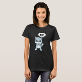 Angry Statement Cat T-shirt (Voorkant volledig)