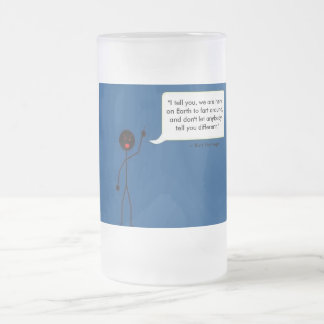 Angry Stick Guy die Kurt Vonnegut citeert Matglas Bierpul