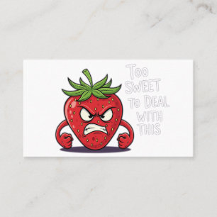 Angry Strawberry: te zoet om ermee om te gaan Visitekaartje