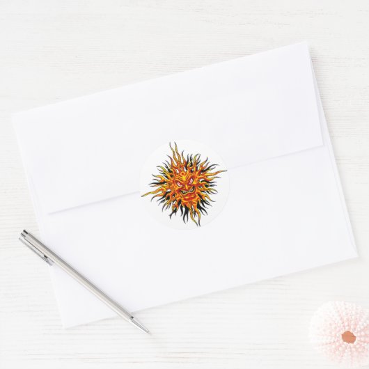 Angry Sun Sticker (Envelop)